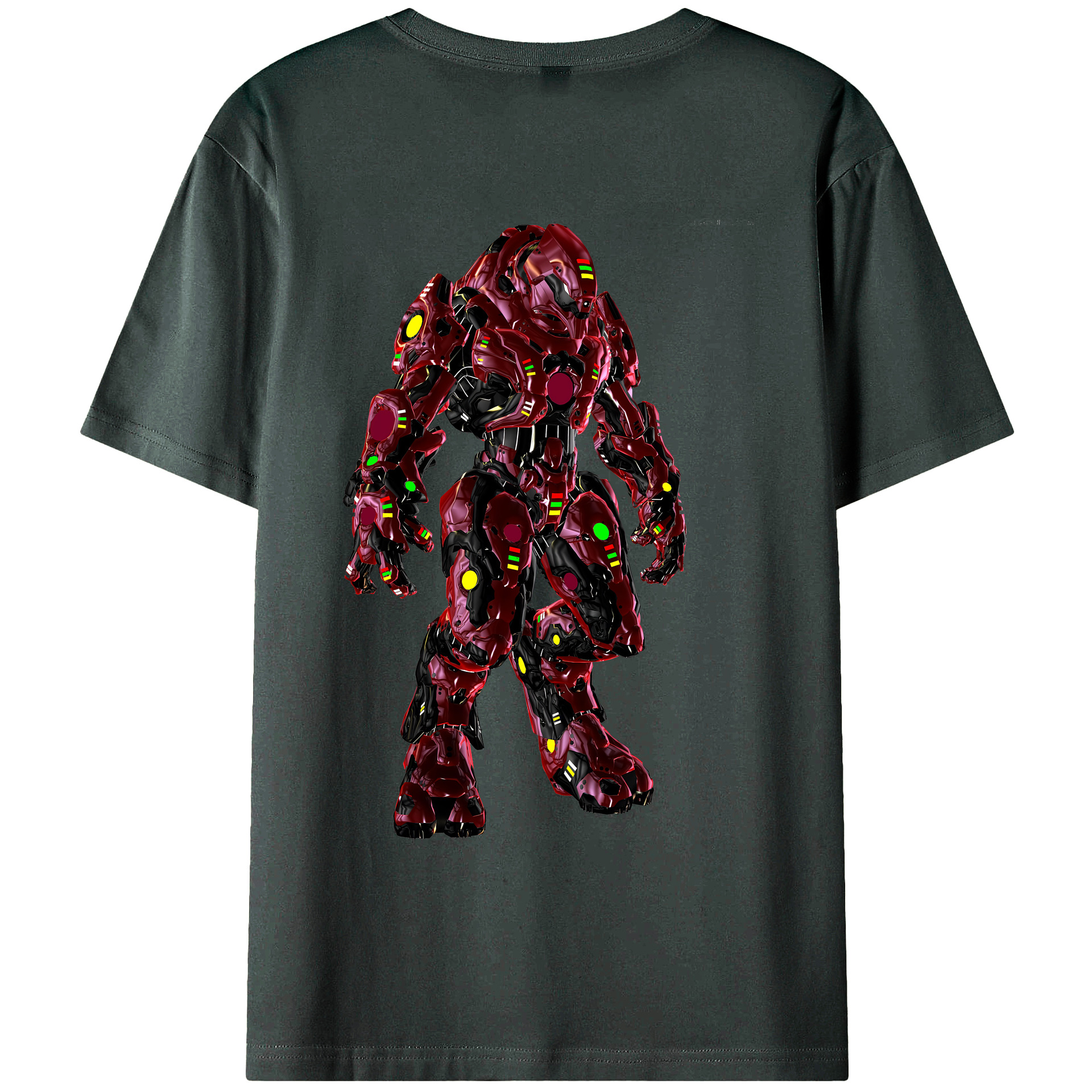 （画像用） Transformers トランスフォーマー 綿100％ メンズ半袖Tシャツ（バックプリント） 通気性